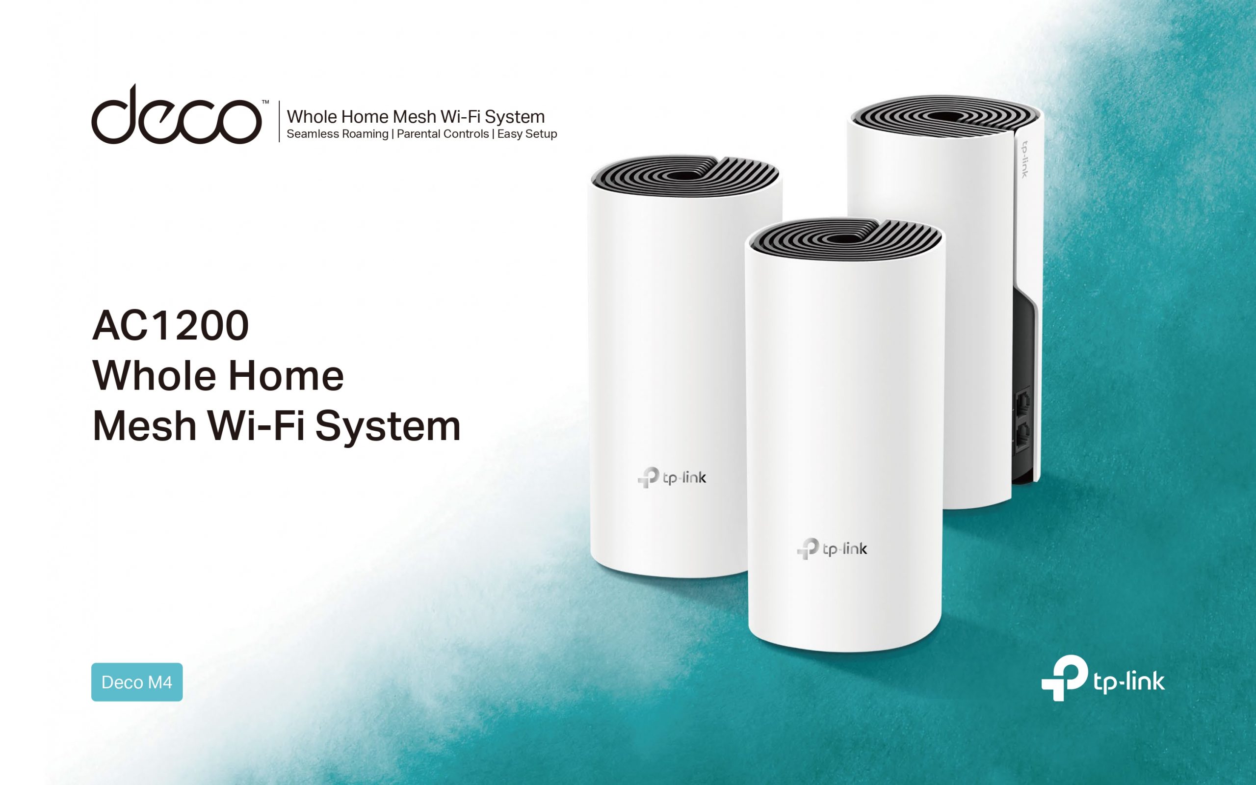TP-LINK DECO M4(3-PACK) AC1200 Whole Home Mesh Wi-Fi System - Security  System Asia