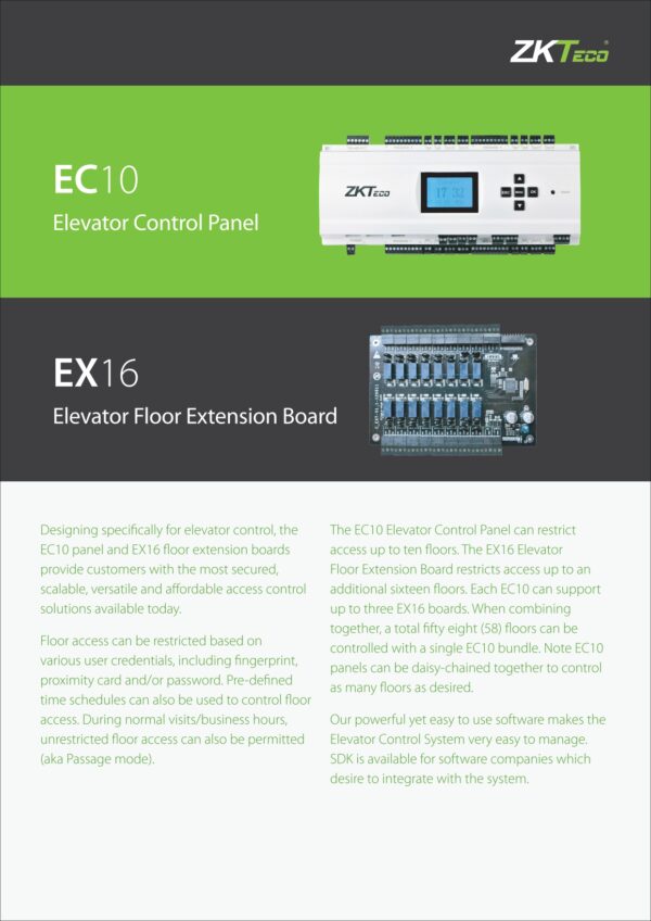 ZKTECO EX16 Elevator Expansion Board - Security System Asia