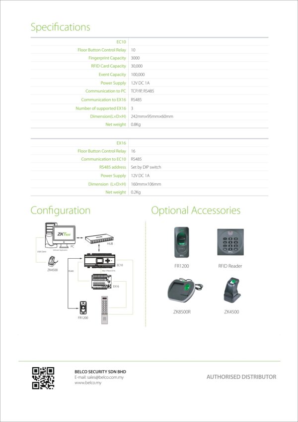 ZKTECO EX16 Elevator Expansion Board - Security System Asia